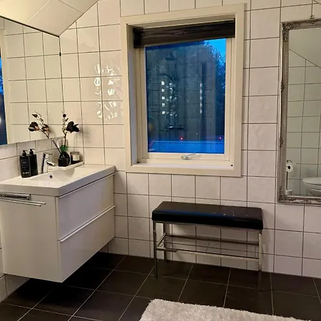 Moderne Med Badstu Og Privat Parkering Med El Lader 别墅